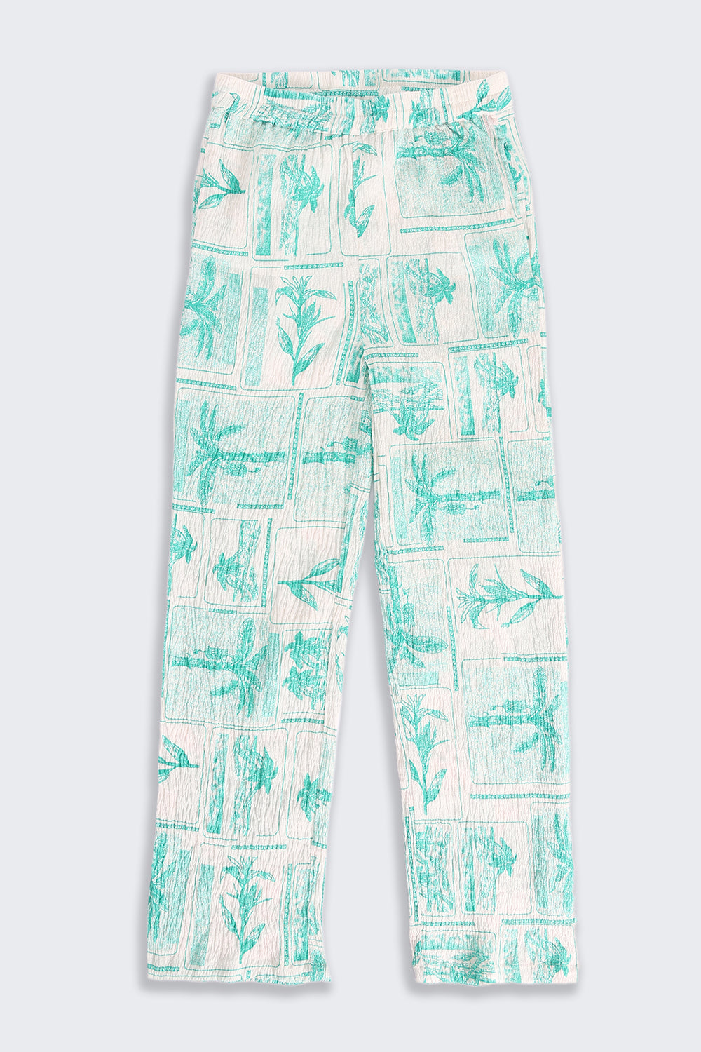 Green Tropical Theme Regular Fit Co-ord Set for Tweens Girls - Image 5