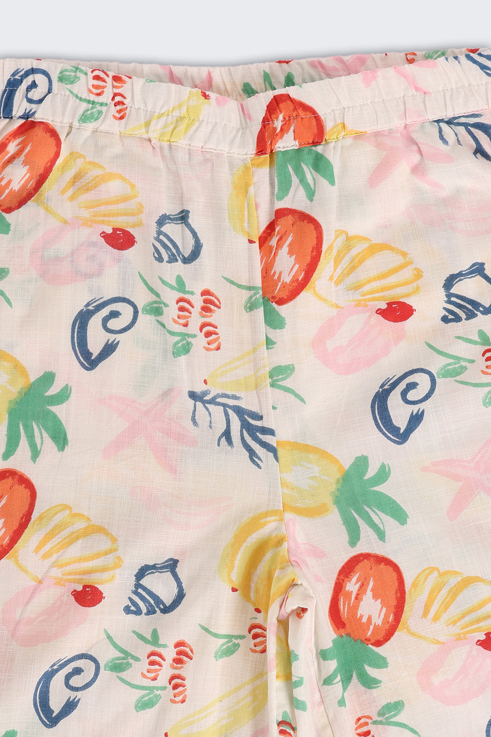 Multi-coloured Fruits Printed Regular Fit Pant for Tweens Girls - Image 5