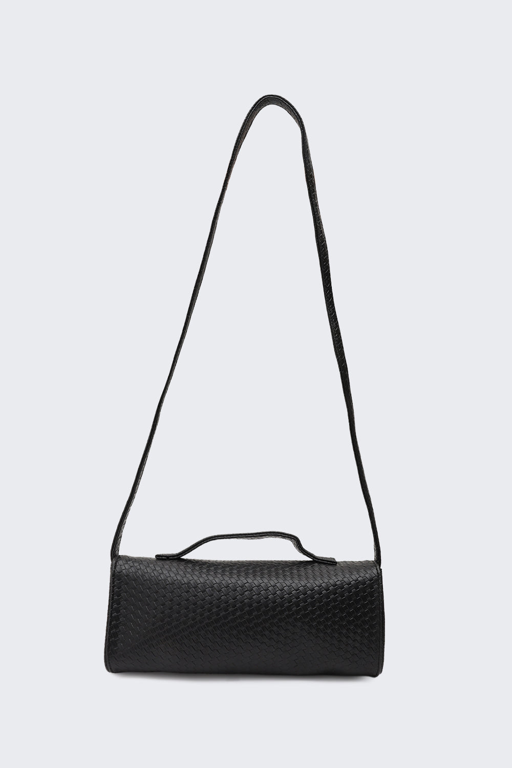 Black Textured Sling Bag for Women - Image 4