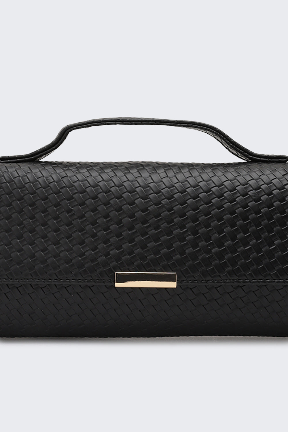 Black Textured Sling Bag for Women - Image 7