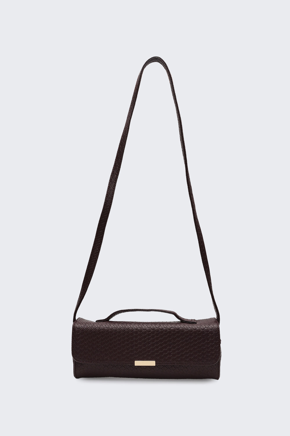 Maroon Textured Sling Bag for Women - Image 2