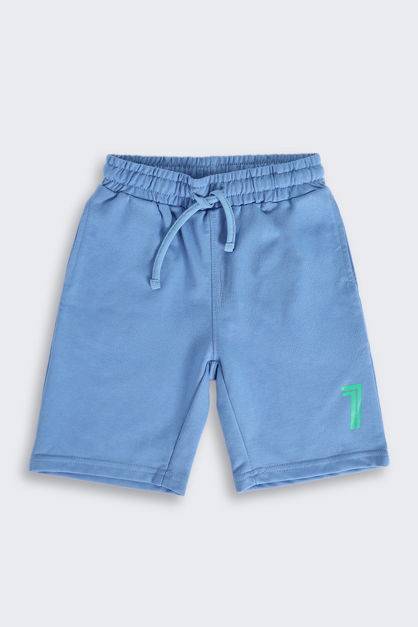 Yellow Cotton Blend Regular Fit Co-ord Set for Boys - Image 4