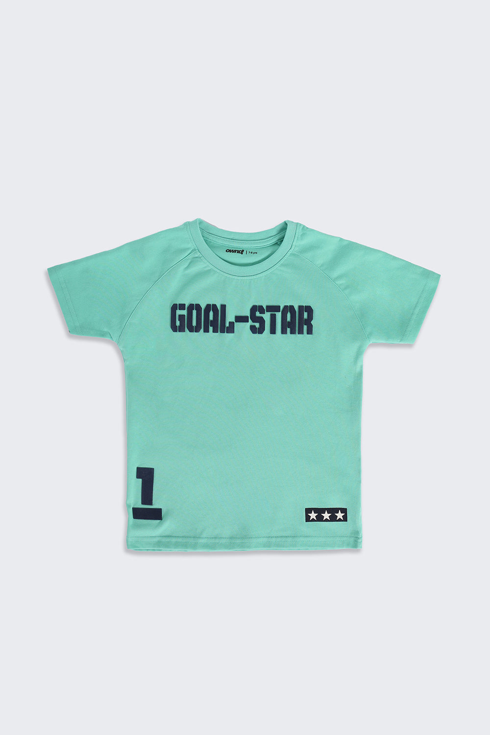 Green Typographic Regular Fit Co-ord Set For Boys - Image 3