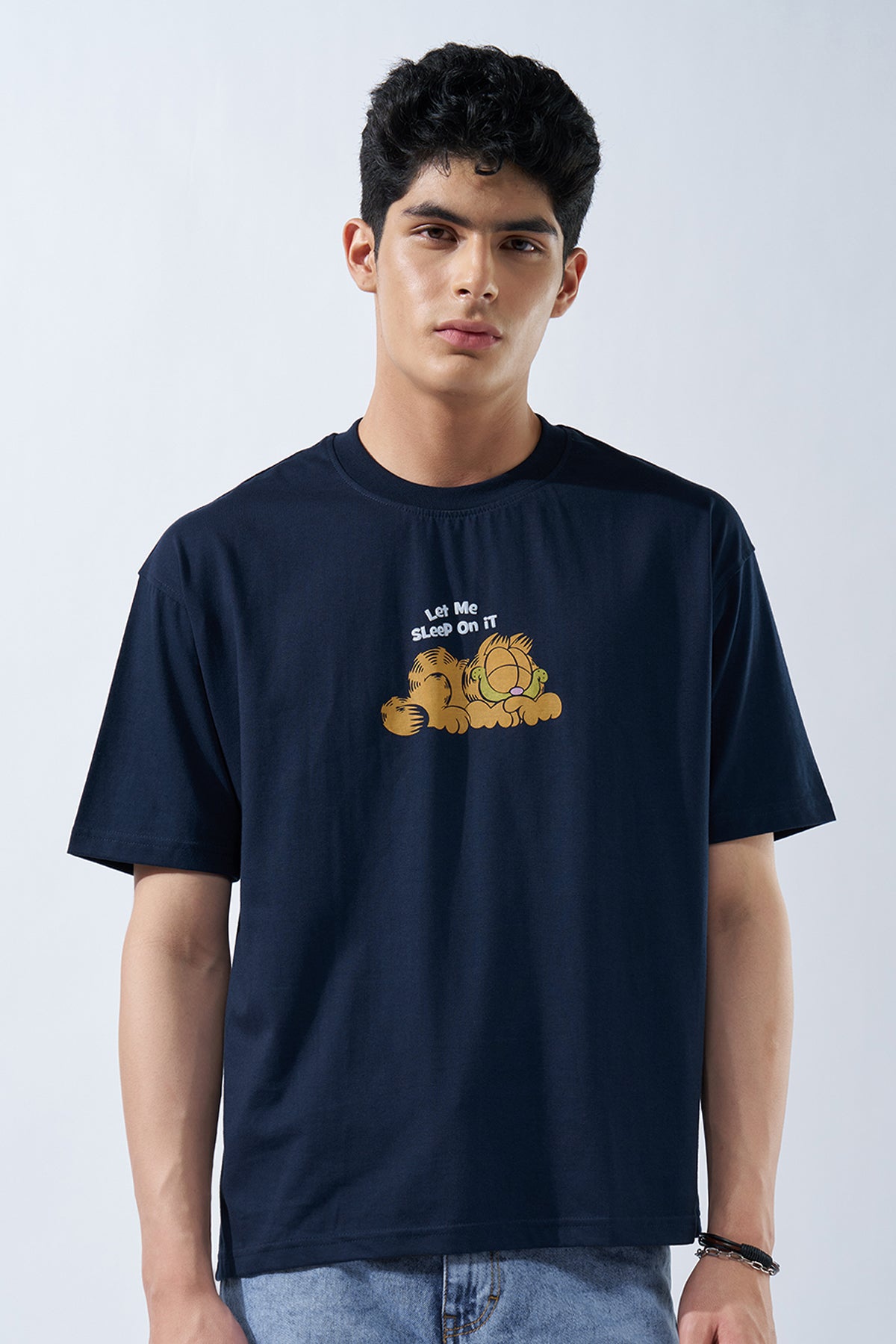Navy Graphic T-Shirt for Men - Image 2