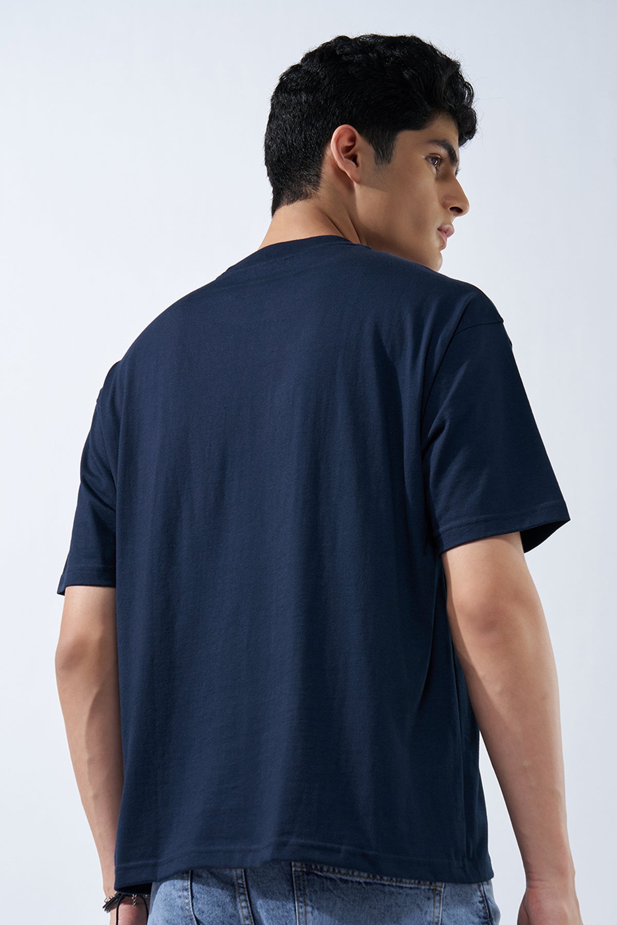 Navy Graphic T-Shirt for Men - Image 5