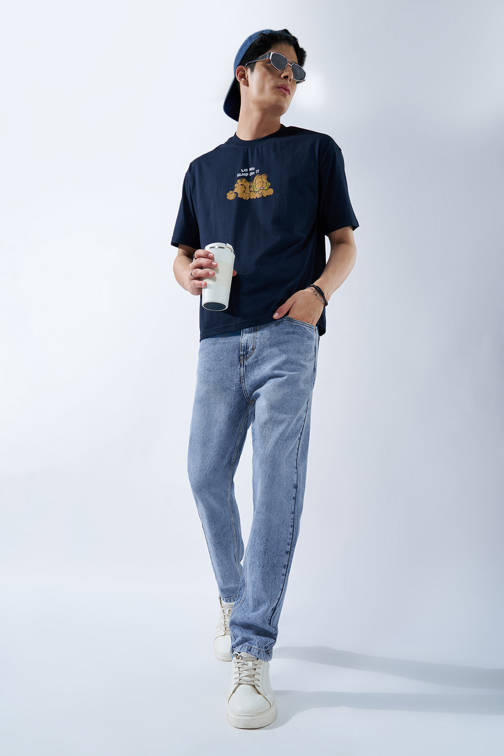 Navy Graphic T-Shirt for Men - Image 6