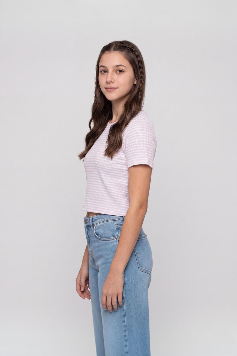 Lilac Knittted Regular Fit Top for Women - Image 4