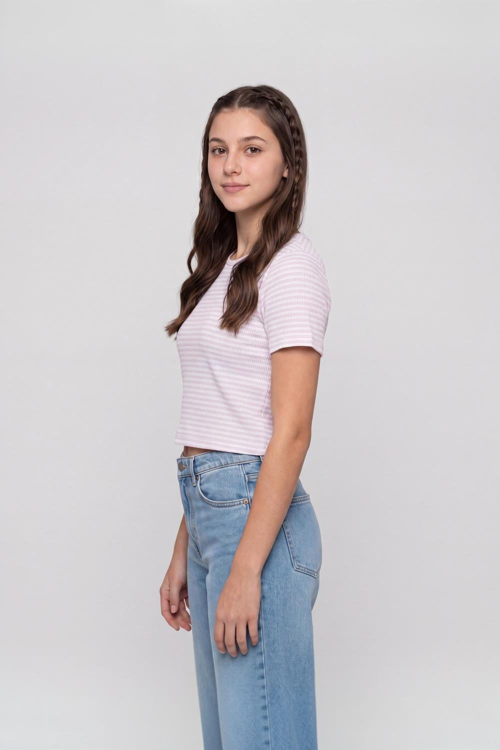 Lilac Knittted Regular Fit Top for Women - Image 4