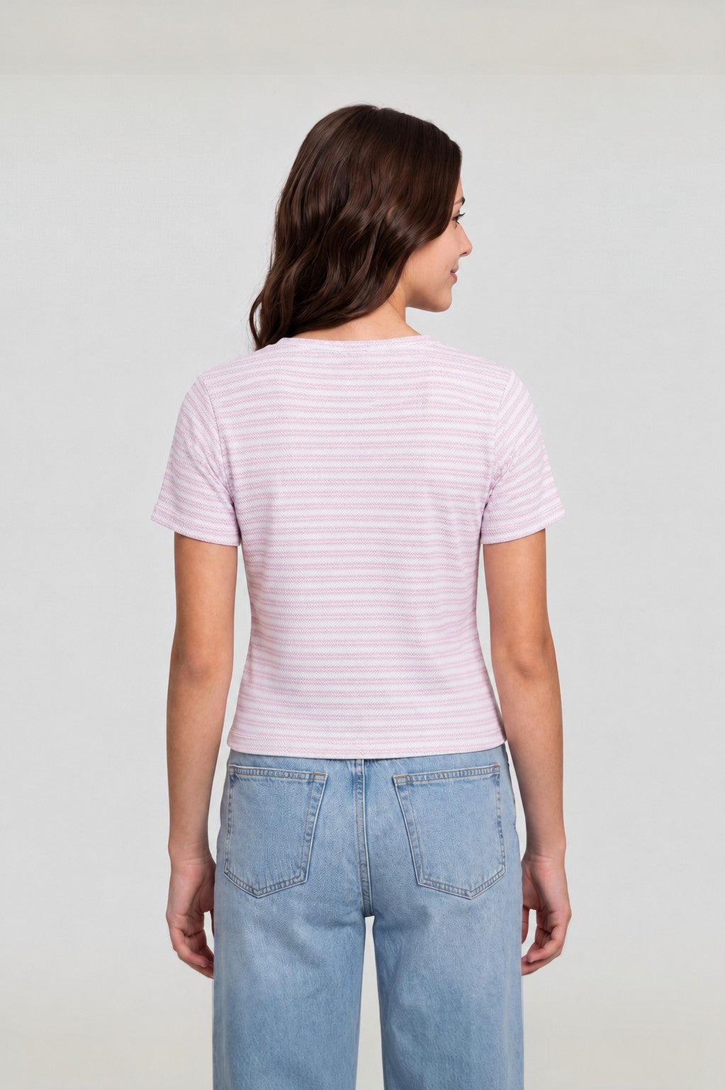 Lilac Knittted Regular Fit Top for Women - Image 5