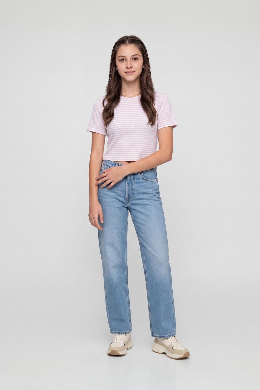 Lilac Knittted Regular Fit Top for Women - Image 6
