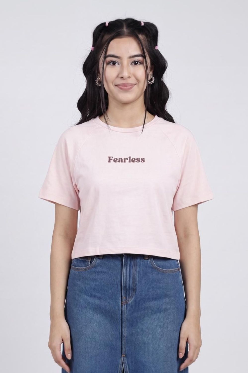 Pink Printed Regular Fit T-Shirt for Women - Image 2