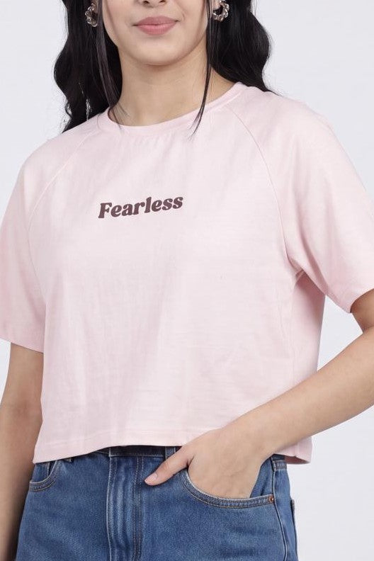 Pink Printed Regular Fit T-Shirt for Women - Image 7