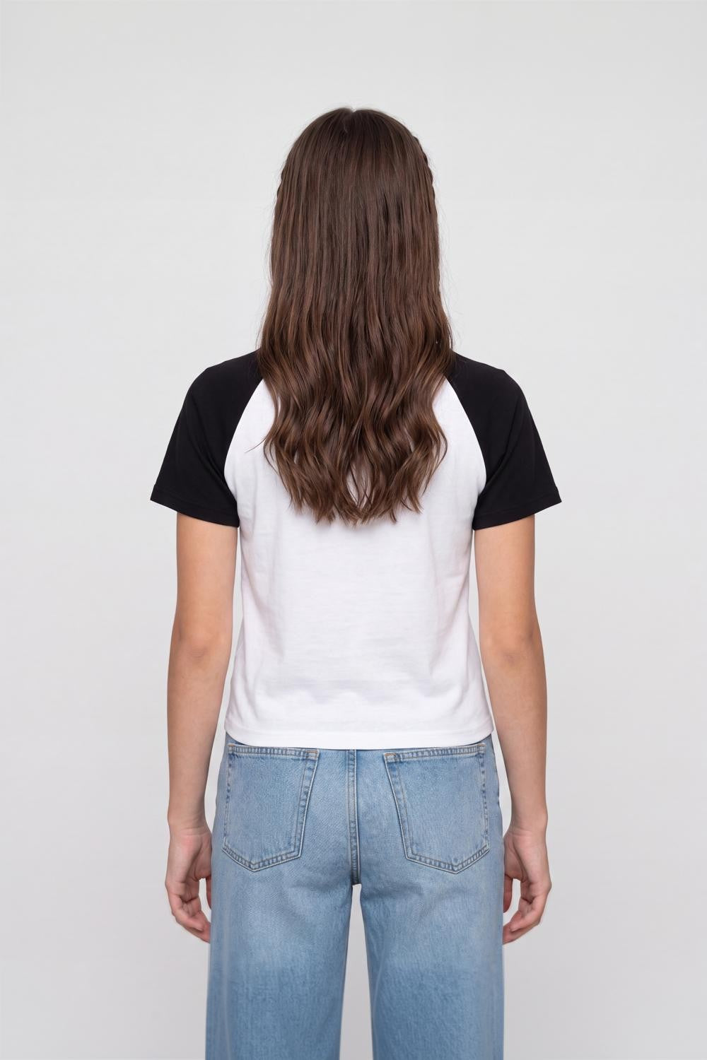 White Typographic Cotton Regular Fit T-Shirt for Women - Image 5