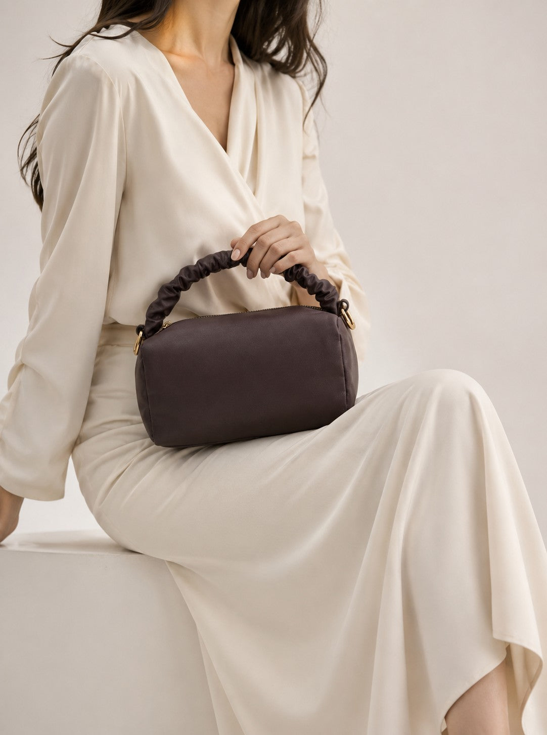 Maroon Solid Mini Shoulder Bag for Women - Image 1