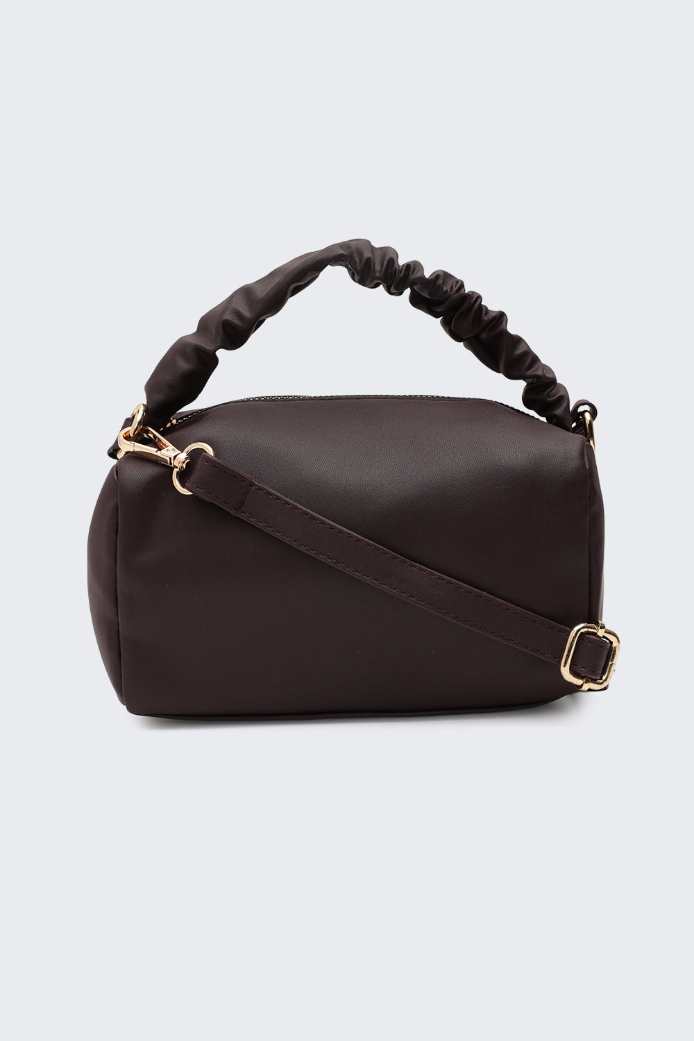 Maroon Solid Mini Shoulder Bag for Women - Image 4