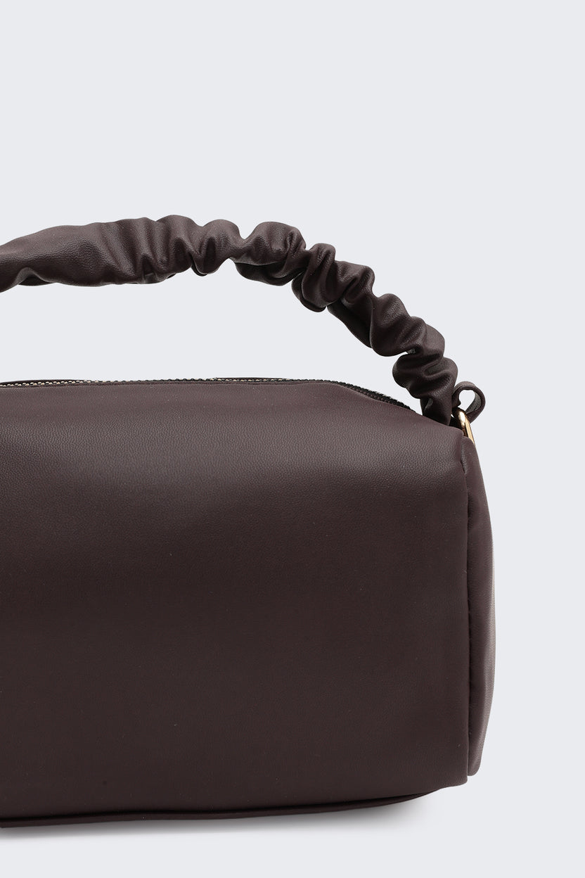 Maroon Solid Mini Shoulder Bag for Women - Image 7