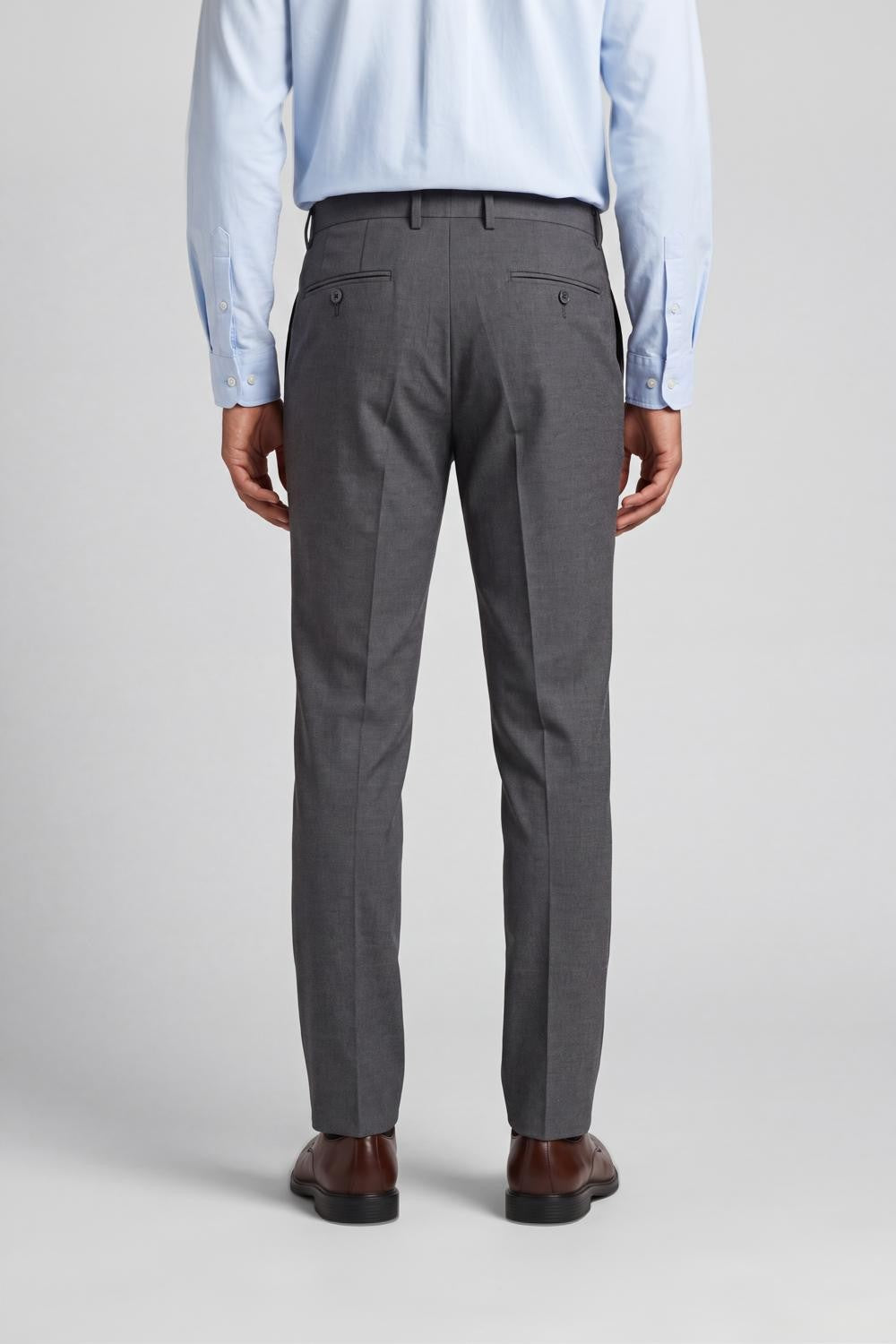 Charcoal Slim Fit Formal Trouser With 4 Pocket for Men - Image 5