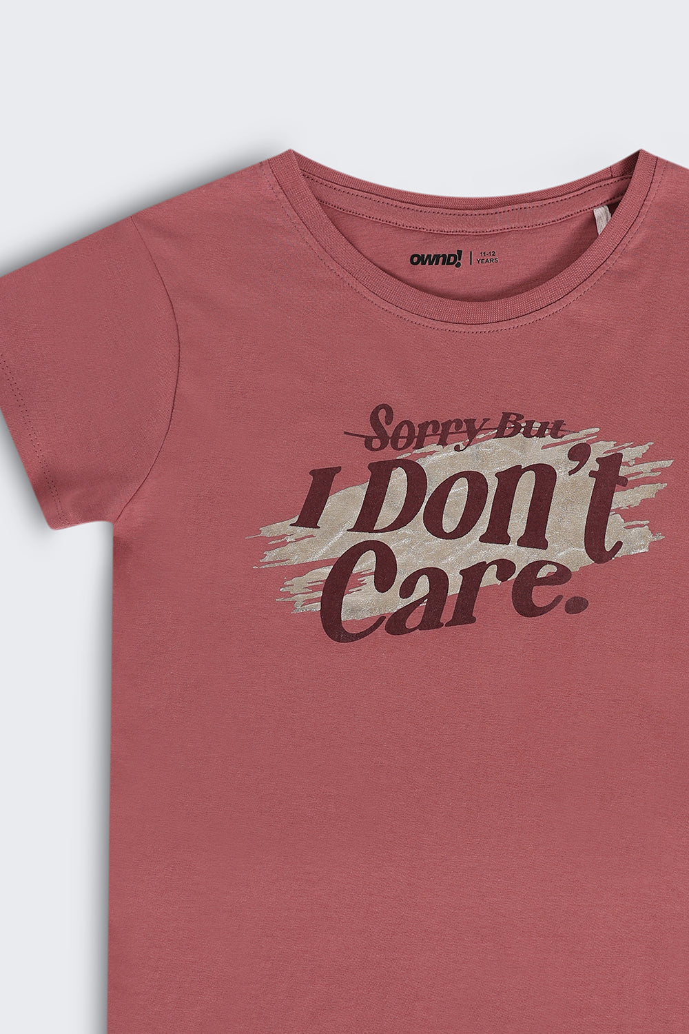 Mauve Graphic Regular Fit T-Shirt For Tweens Girls - Image 5
