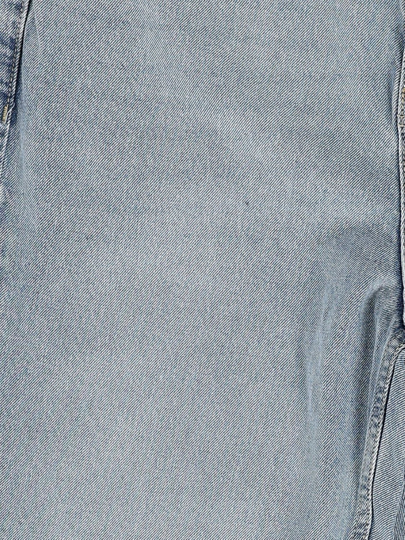 Mens Boxy Fit Light Blue Solid Jeans - Image 8