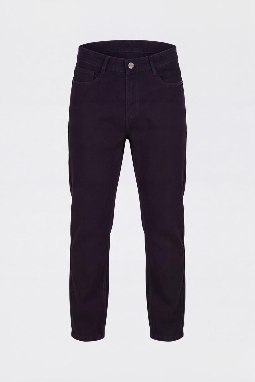 Mens Straight Fit Black Jeans With 5 Pocket - Image 7