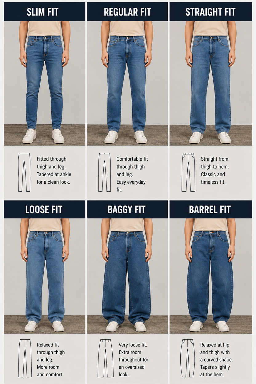 Charcoal Relaxed Fit Jeans With 5 Pocket For Men - Image 8