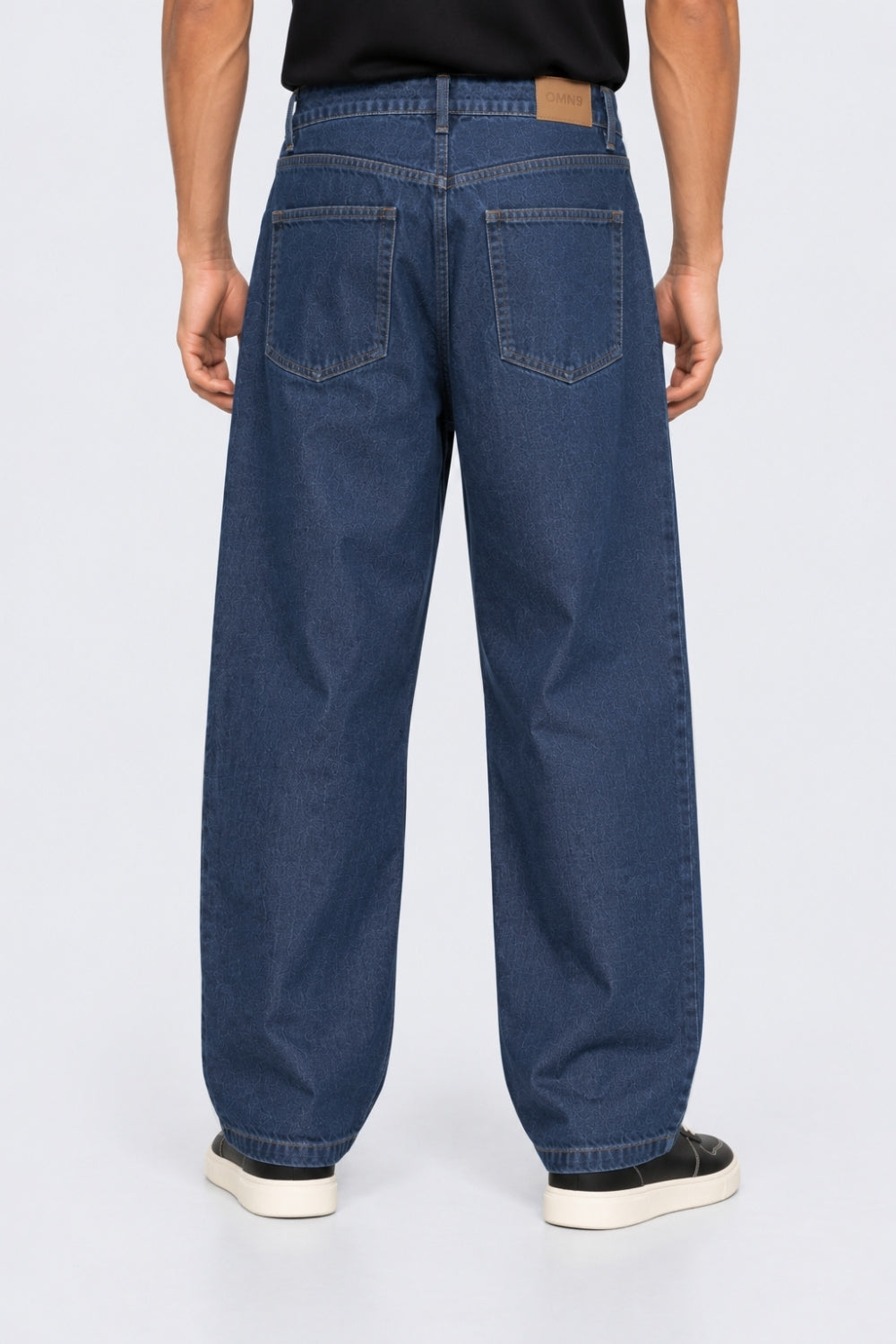 Mens Blue Regular Fit Solid Jeans - Image 5