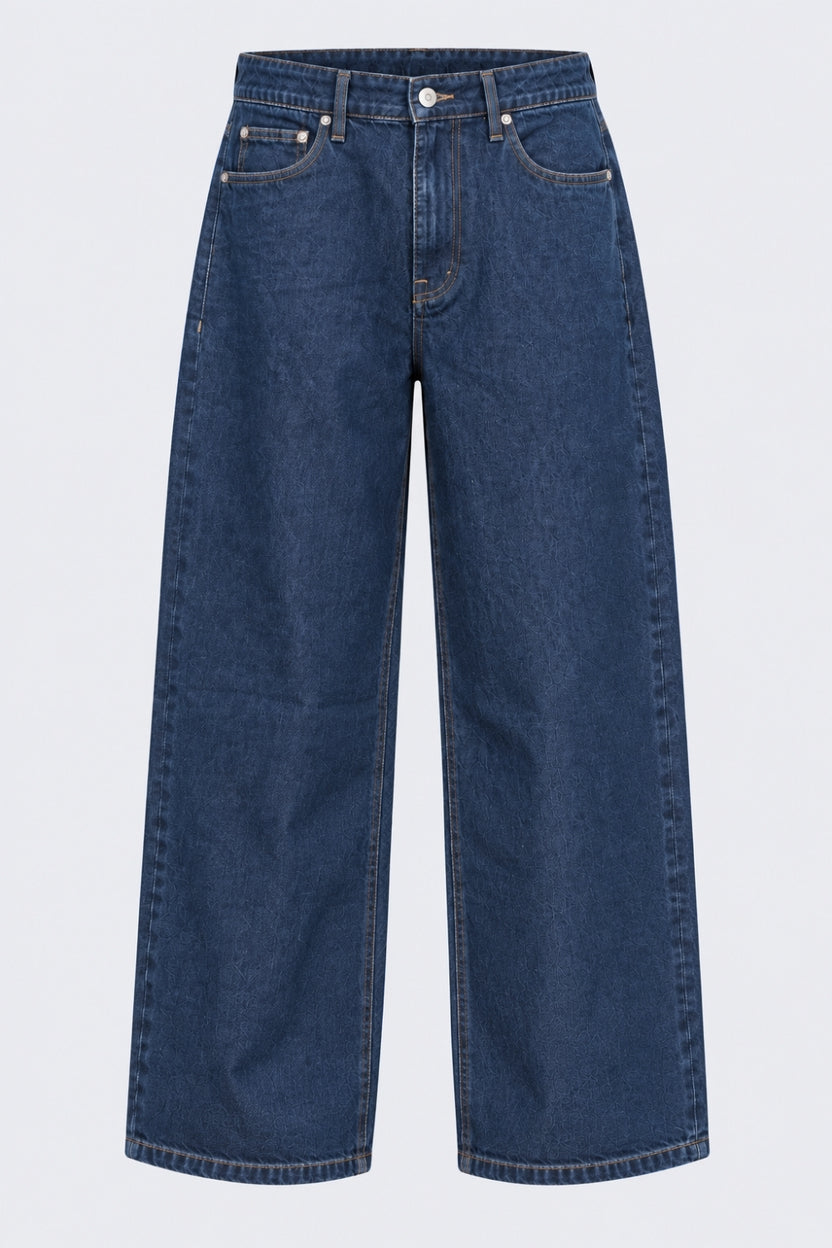 Mens Blue Regular Fit Solid Jeans - Image 7