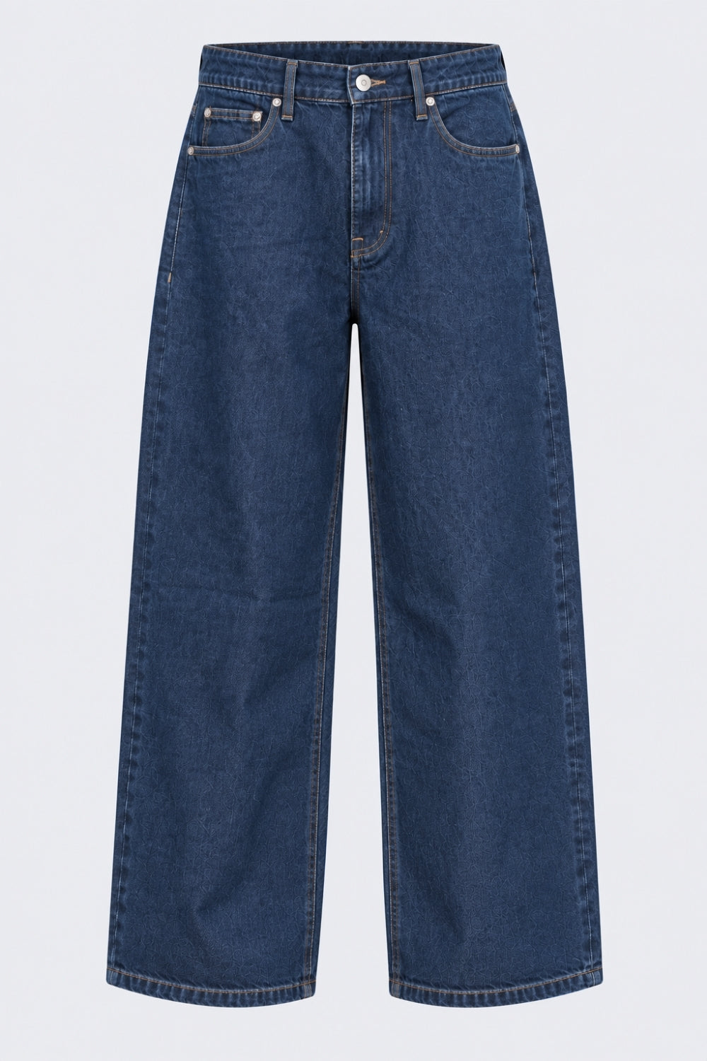 Mens Blue Regular Fit Solid Jeans - Image 7